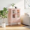 vidaXL Buffet haut rose 68x39x111,5 cm acier