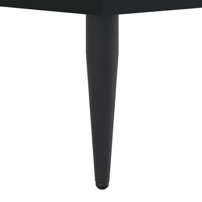 vidaXL Cadre de lit noir 160x200 cm bois d'ingénierie