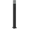 vidaXL Lampadaire d'ext&eacute;rieur avec sortie noir 110 cm aluminium