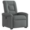 vidaXL Fauteuil inclinable &eacute;lectrique gris fonc&eacute; tissu