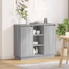 vidaXL Buffet LED Gris Sonoma 90 x 32 x 75 cm Bois d'ing&eacute;nierie