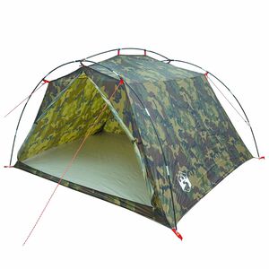 vidaXL Tente tunnel Camouflage 4 personnes
