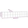 vidaXL Lit surélevé de jardin Acier galvanisé 396x100x68cm gris