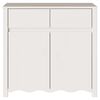 vidaXL Buffet Drammen Blanc 79 x 43 x 75,5 cm Bois de pin massif