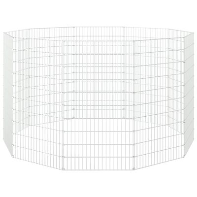 vidaXL Cage à lapin 10 panneaux 54x100 cm Fer galvanisé