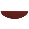 vidaXL Tapis d'escalier autocollants 10 pièces 56 x 17 x 3 cm Rouge bordeaux Demi-rond