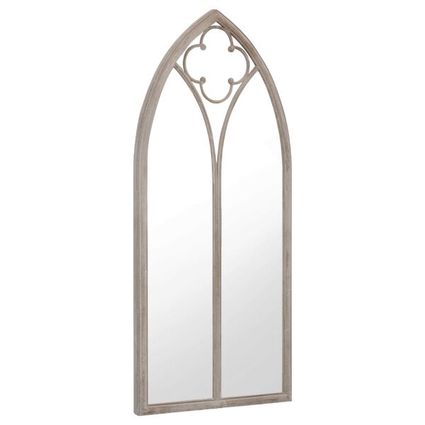 vidaXL Miroir de jardin Sable 70x30 cm Fer pour utilisation ext&eacute;rieure