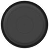 vidaXL Plateau &agrave; fleurs rond 6 pcs Noir &Oslash; 19 x 2 cm Plastique
