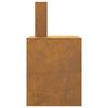 vidaXL Braise Marron 80 x 50 x 96 cm Acier