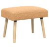 vidaXL banc Uni Beige 60 x 40 x 45 cm Boucl&eacute;