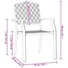 vidaXL Chaises empilables d'ext&eacute;rieur lot de 2 acier anthracite