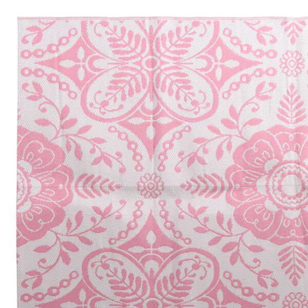 vidaXL Tapis d'ext&eacute;rieur ARAKIL rose 190x290 cm PP