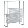 vidaXL Porte-revue Argent&eacute; 35x15x45 cm Acier