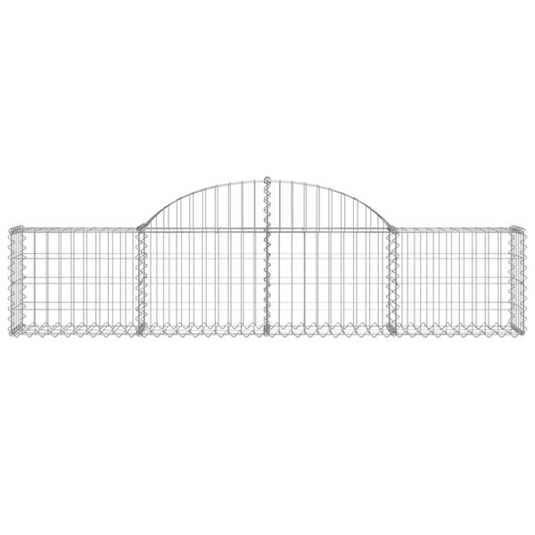 vidaXL Paniers &agrave; gabions arqu&eacute;s 30 pcs 200x30x40/60 cm Fer galvanis&eacute;