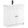 vidaXL Ensemble de mobilier de salle de bain Blanc 56 x 37,5 x 81 cm