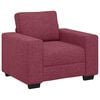 vidaXL Canap&eacute;/Fauteuil rouge vin 100x77x82 cm tissu