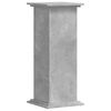 vidaXL Support pour plantes gris b&eacute;ton 33x33x80 cm bois d'ing&eacute;nierie