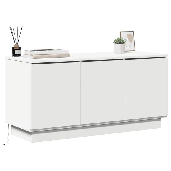 vidaXL Meuble TV Blanc 100 x 38 x 49 cm Bois d'ingénierie