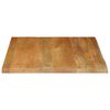 vidaXL Dessus de table &agrave; bord vivant 80x80x2,5 cm bois massif manguier