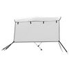vidaXL Toit bimini &agrave; 3 arceaux parois lat&eacute;rales 183x(137-152)x137 cm
