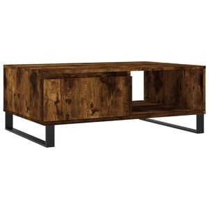 vidaXL Table basse ch&ecirc;ne fum&eacute; 90x60x35 cm bois d'ing&eacute;nierie