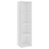 vidaXL Meubles TV 2 pcs Blanc brillant 142,5x35x36,5cm Bois ing&eacute;nierie