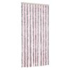 vidaXL Rideau anti-mouches gris argenté et rose 90x220 cm chenille