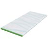 vidaXL Surmatelas Blanc et vert 180 x 200 x 6 cm Tissu Jacquard