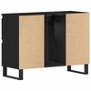 vidaXL Cabinet de salle de bain avec tiroir Ch&ecirc;ne noir 80 x 33 x 60 cm