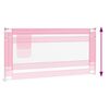 vidaXL Barrière de sécurité de lit d'enfant Rose 180x25 cm Tissu