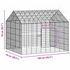 vidaXL Cage pour lapins Argent 400 x 78 x 78 cm Acier galvanis&eacute;