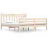 vidaXL Cadre de lit sans matelas 200x200 cm bois massif