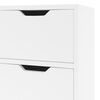 vidaXL Buffet blanc brillant 90x30x72 cm bois d'ing&eacute;nierie