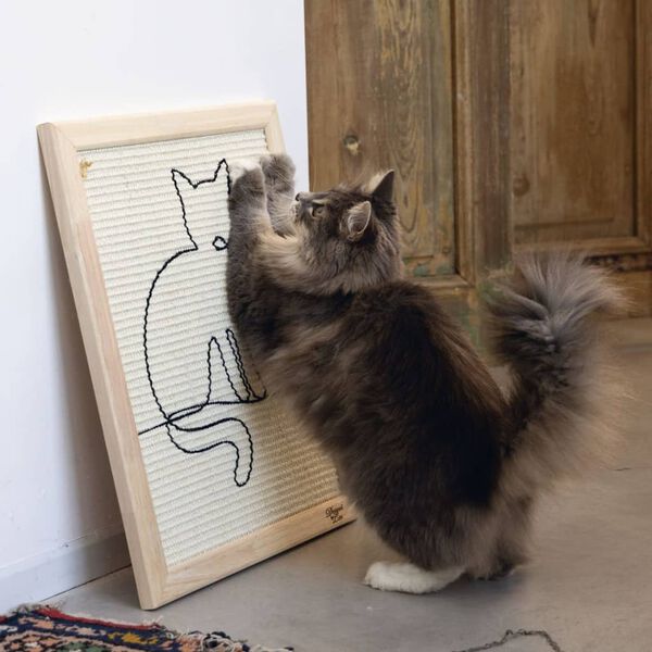 Designed by Lotte Panneau griffoir pour chats Sammy 50x40x2 cm Bois