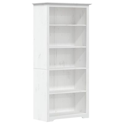 vidaXL Bibliothèque BODO blanc 82x40x173 cm bois pin massif 5 niveaux