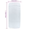 vidaXL Serviettes de plage 4 pcs blanc 60x135 cm tissu 400 GSM