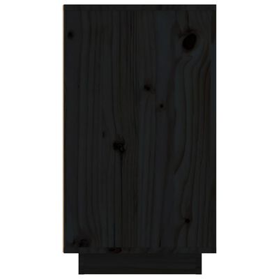 vidaXL Armoire à vin Noir 23x34x61 cm Bois de pin massif