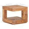 vidaXL Table basse 45x45x40 cm Bois d'acacia massif