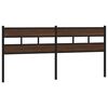 vidaXL T&ecirc;te de lit de remplacement ch&ecirc;ne marron 200 cm acier et bois d'ing&eacute;nierie