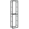 vidaXL Portant de bois de chauffage noir 50x30x209 cm acier