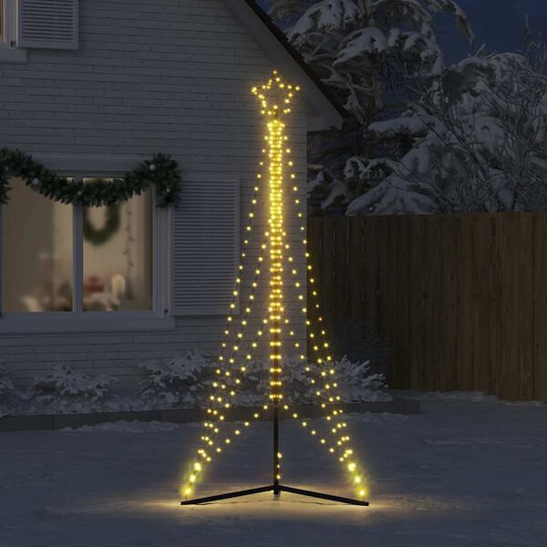 vidaXL Sapin de No&euml;l &agrave; LED 483 LED blanc chaud 240 cm