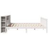 vidaXL Lit biblioth&egrave;que sans matelas blanc 180x200 cm bois pin massif