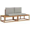 vidaXL Ensemble de canap&eacute;s d'ext&eacute;rieur 2 pc 2 place