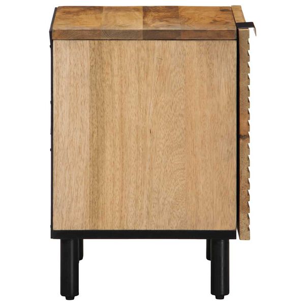 vidaXL Table de chevet marron 40x33x46 cm bois de manguier solide