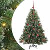 vidaXL Sapin de Noël artificiel avec 150 LED Vert 120 cm PE et PVC