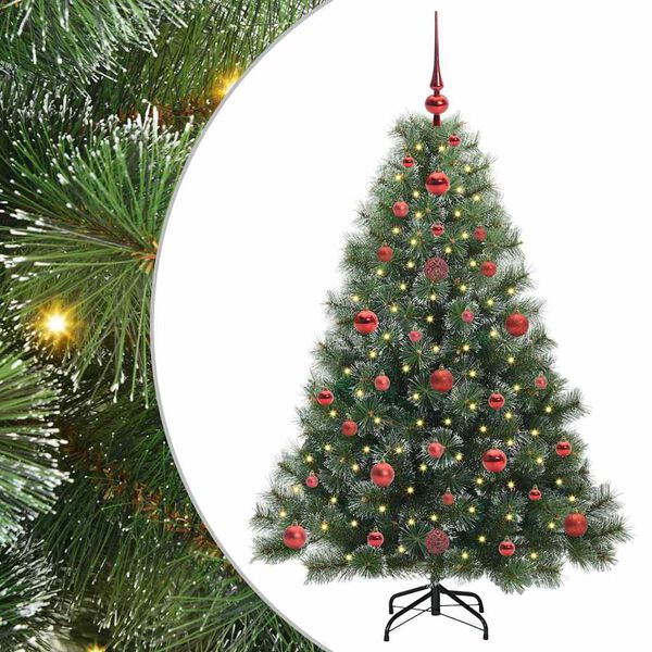 vidaXL Sapin de Noël artificiel avec 150 LED Vert 120 cm PE et PVC