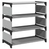 vidaXL &Eacute;tag&egrave;re &agrave; chaussures 4 niveaux gris 54x28x55 cm tissu non-tiss&eacute;