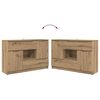 vidaXL Buffet Ch&ecirc;ne artisanal 100 x 30 x 65,6 Bois d'ing&eacute;nierie