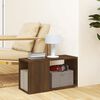 vidaXL Meuble TV Ch&ecirc;ne marron 60x24x32 cm Bois d'ing&eacute;nierie