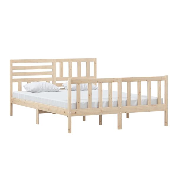 vidaXL Cadre de lit sans matelas bois massif